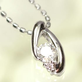 K18WG・ダイヤ0.1ct＆ピンクダイヤモンド0.01ct（鑑別書カード付 