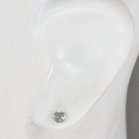 K10WG・ブルームーンストーン クラシカルカボションピアス