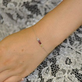 K10WG・7種の天然石 アミュレットブレスレット