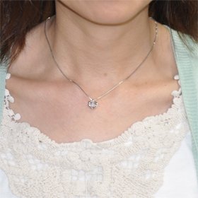 クロスフォーニューヨーク(ダンシングストーン) トゥインクルハートペンダント(ネックレス) NYP-509