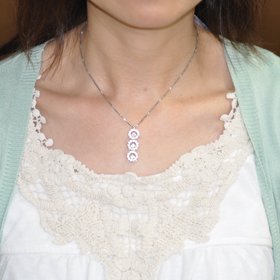 クロスフォーニューヨーク(ダンシングストーン) トゥインクル3フラワーペンダント(ネックレス) NYP-512