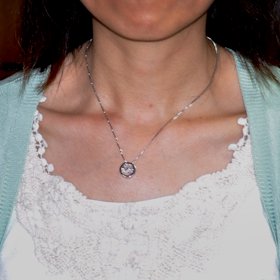 クロスフォーニューヨーク(ダンシングストーン) トゥインクルムーンペンダント(ネックレス) NYP-522