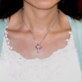 クロスフォーニューヨーク(ダンシングストーン) トゥインクルクロス2ペンダント(ネックレス) NYP-524