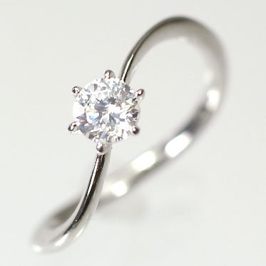 婚約指輪】プラチナ・ダイヤモンド0.3ct（F・VS・3EX・H&C・鑑定書付