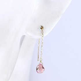 K10・チェンジカラークリスタル ブリオレットアメリカンピアス