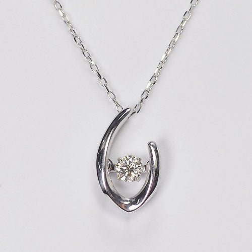 クロスフォー ダンシングストーン K10WG・ダイヤモンド0.05ct