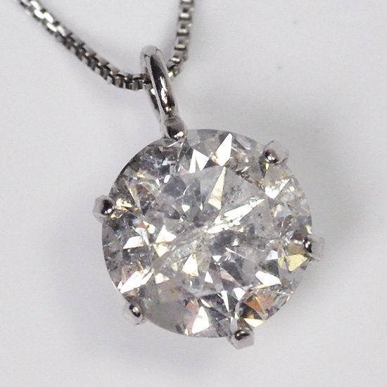 プラチナ・ダイヤモンド0.728ct（H・I1・鑑定書カード付） スタッド