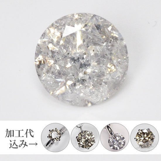 売り本物ダイヤモンド ルース 1.022ct ビーズ・アクセサリー道具・材料