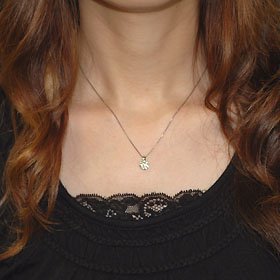 プラチナ・ダイヤモンド1.009ct(Fカラー・I1・鑑定書付) 一点留めペンダント(ネックレス)