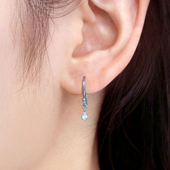 クロスフォーニューヨーク(シングルダンシングストーン) タイニーシャインピアス NSE-002