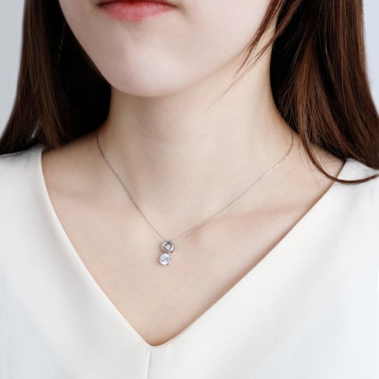 クロスフォーニューヨーク(ダンシングストーン) スタンプ枠シリーズ ディライトペンダント(ネックレス) NRD-001