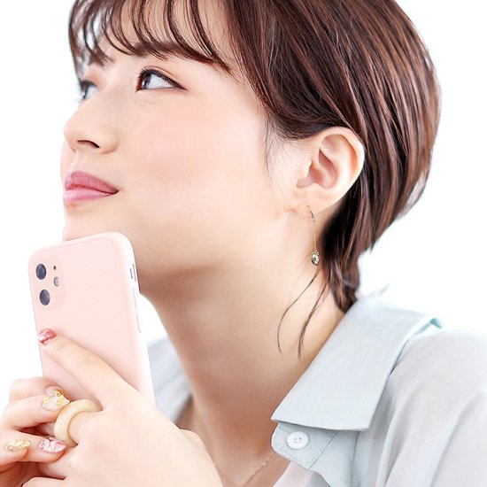 K10WG(ホワイトゴールド) お面モチーフ(キツネ) 揺れる チェーンフックピアス