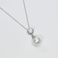 【花珠真珠】6mm珠 ネックレス ダイヤモンド0.2ct アコヤ本真珠 フセコミ枠 天然ダイヤモンド