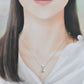【花珠真珠】6mm珠 ネックレス ダイヤモンド0.1ct アコヤ本真珠 ハートスリーストーン 天然ダイヤモンド