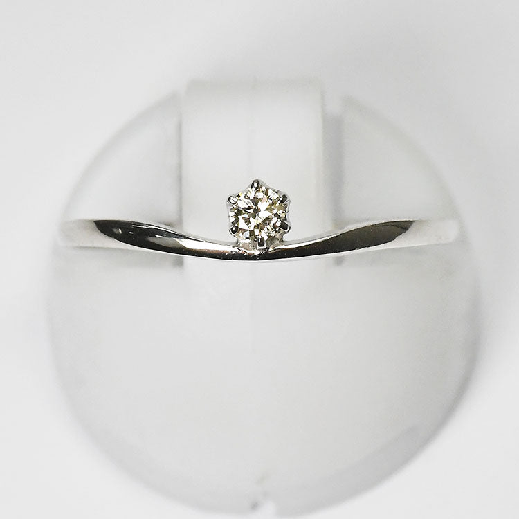【侍ダイヤモンド】天然ダイヤモンド0.05ct エンゲージリング H&C G～Iカラー VS～SIクラス プラチナカラー 婚約指輪 ダイヤモンドリング 「セレスト」