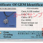 K18WG・ダイヤモンド0.1ct（Hカラー・SI・鑑定書カード付）　スタッドペンダント（ネックレス）