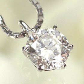プラチナ・ダイヤモンド0.5ct（Hカラー・SI・GOOD・鑑定書付） スタッドペンダント（ネックレス）