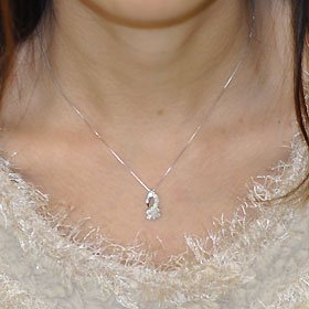天然ダイヤモンド0.5ct×ホワイトゴールド スウィートフラワーペンダント（ネックレス） スウィートテン ダイヤモンド ネックレス ホワイトゴールド