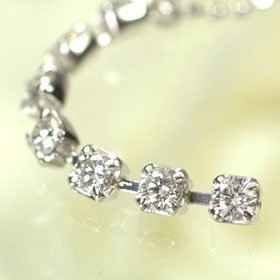 プラチナ・ダイヤモンド0.2ct　７連ダイヤペンダント（ネックレス）