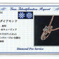 K18PG・ダイヤモンド0.03ct（H&C・鑑別書カード付）　リングペンダント（ネックレス）