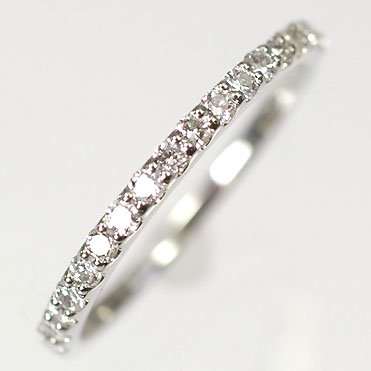 プラチナ・ダイヤモンド0.3ct　ハーフエタニティーリング