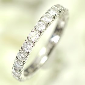 プラチナ ダイヤモンド1.0ct エタニティーリング エタニティリング 指輪 1カラット