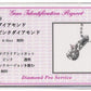 K18WG・ダイヤ0.1ct＆ピンクダイヤモンド0.01ct（鑑別書カード付）　ペンダント（ネックレス）