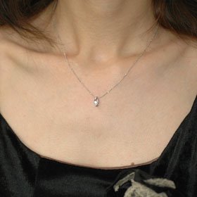 K18WG・ダイヤ0.1ct＆ピンクダイヤモンド0.01ct（鑑別書カード付