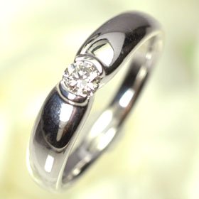 K18WG・ダイヤモンド0.18ct（Hカラー・SI・GOOD・中宝鑑定ソーティング