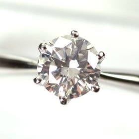 プラチナ・ダイヤモンド0.5ct（Hカラー・SI・GOOD・鑑定書付）　シンプルリング