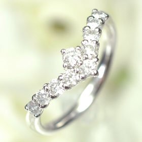 プラチナ・ダイヤモンド0.5ct　アニバーサリー10リング