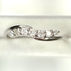 プラチナ・ダイヤモンド0.2ct　デザインリング