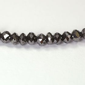 K18WG・ブラックダイヤモンド30ct（ハイグレード）（鑑別書付）　ネックレス