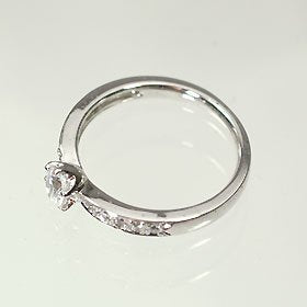 【婚約指輪】プラチナ・ダイヤモンド0.2ct（F・VS・3EX・H&C・鑑定書付）　エンゲージリング
