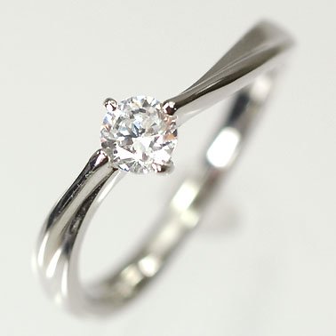 【婚約指輪】プラチナ・ダイヤモンド0.3ct（F・VVS・3EX・H&C・鑑定書付）　エンゲージリング