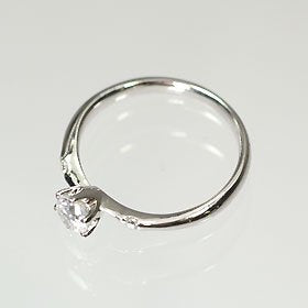 【婚約指輪】プラチナ・ダイヤモンド0.3ct（F・VS・3EX・H&C・鑑定書付）　エンゲージリング