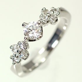 【婚約指輪】プラチナ・ダイヤモンド0.3ct（F・VS・3EX・H&C・鑑定書付）　エンゲージリング