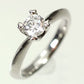 【婚約指輪】プラチナ・ダイヤモンド0.5ct（F・VVS・3EX・H&C・鑑定書付）　エンゲージリング