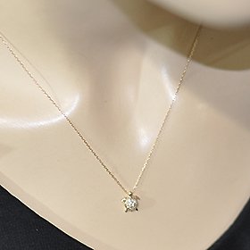 K10・ダイヤモンド0.06ct　亀さんパヴェネックレス