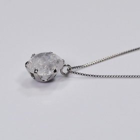 プラチナ・ダイヤモンド1.353ct（鑑別書付）　スタッドペンダント（ネックレス）