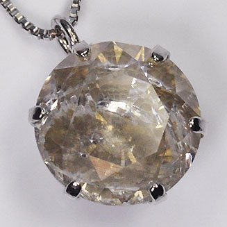 プラチナ・ダイヤモンド1.260ct（鑑別書付）　スタッドペンダント（ネックレス）