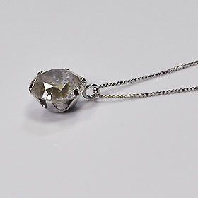 プラチナ・ダイヤモンド1.260ct（鑑別書付）　スタッドペンダント（ネックレス）