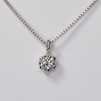 期間限定セール！７４％OFF！ プラチナ・ダイヤモンド0.05ct（VSクラス・H&C・鑑別書カード付） ダイヤモンド ネックレス 一粒 ハート＆キューピッド