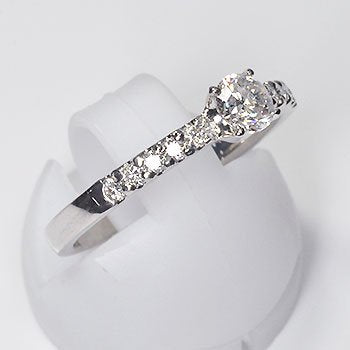 婚約指輪 特注分 プラチナ ダイヤモンド0.45ct（VSクラス・鑑別書カード付） エンゲージエレガンスリング