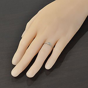 婚約指輪】プラチナ・ダイヤモンド0.2ct（SIクラス・鑑別書カード付