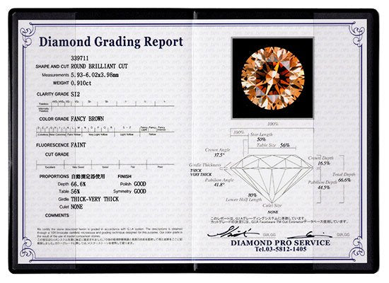 プラチナ・ダイヤモンド0.910ct（FB・SI2・鑑定書付） 一点留めペンダント（ネックレス）