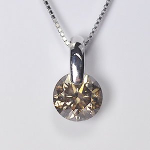 プラチナ・ダイヤモンド0.904ct（FB・SI2・鑑定書付） 一点留めペンダント（ネックレス）