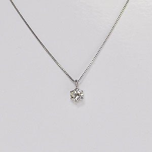 Limited time sale! 77% off! Platinum diamond 0.1ct (VS class, H&C, with  identification card) diamond necklace single Pt900