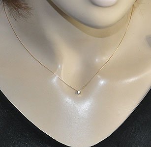 期間限定セール！８０％OFF！ K10YG・ダイヤモンド0.1ct（SIクラス・鑑別書カード付） ダイヤモンド ネックレス 一粒 イエローゴールド