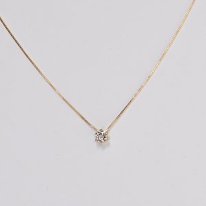 期間限定セール！８０％OFF！ K10YG・ダイヤモンド0.1ct（VSクラス・H&C・鑑別書カード付） ダイヤモンド ネックレス 一粒 イエローゴールド